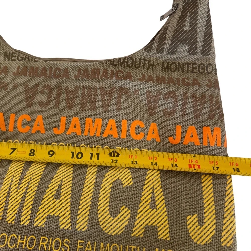 Robin Ruth Jamaica Travel Shoulder Bag‎ Hobo Purse Beige Orange